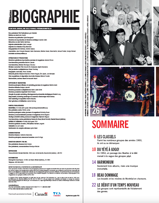 Vol.02 No.08 | Groupes de musique québécois